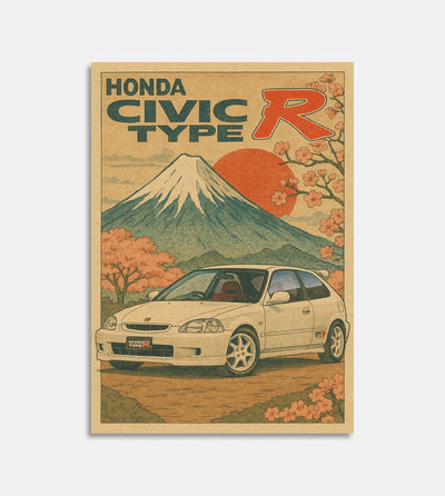 Plakat Honda Civic JDM