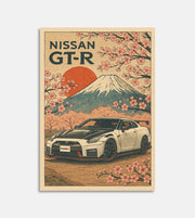 Plakat Nissan GTR JDM
