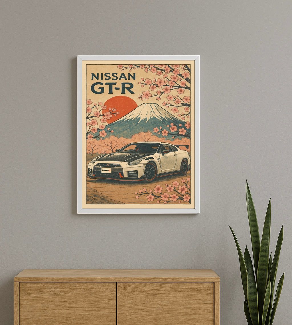 Plakat Nissan GTR JDM