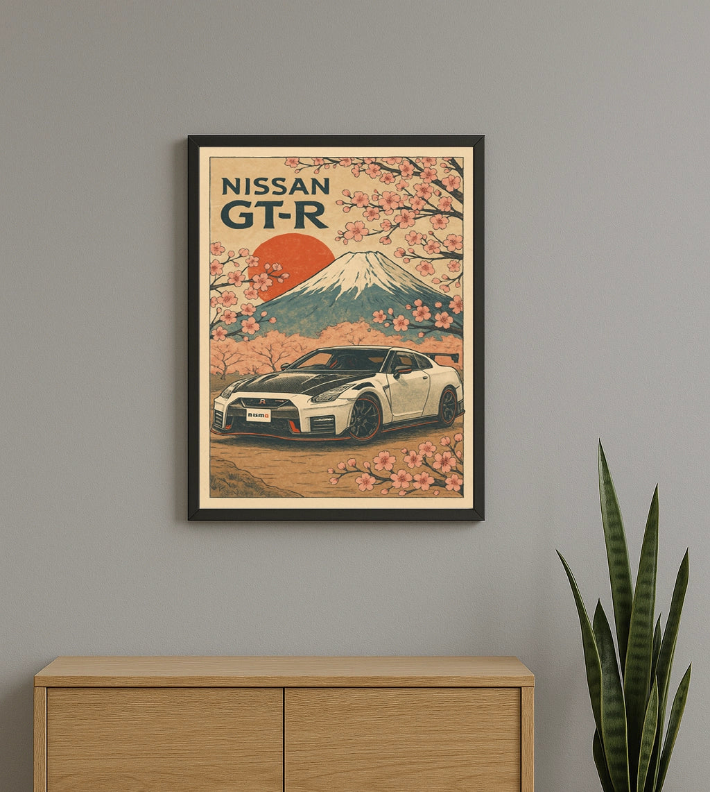 Plakat Nissan GTR JDM
