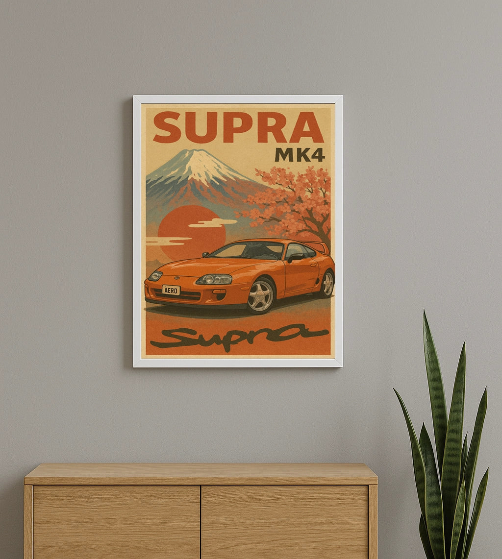 Plakat Toyota Supra JDM