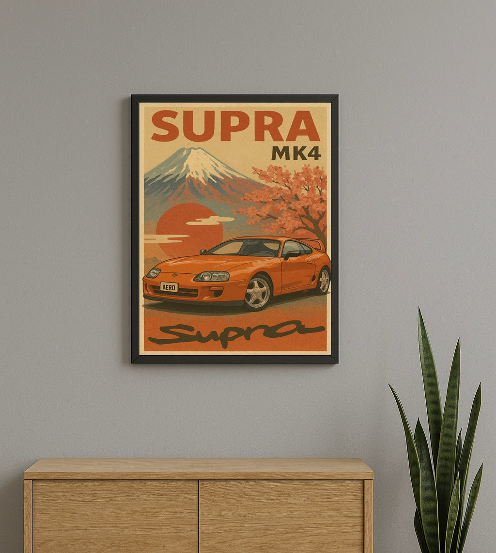 Plakat Toyota Supra JDM