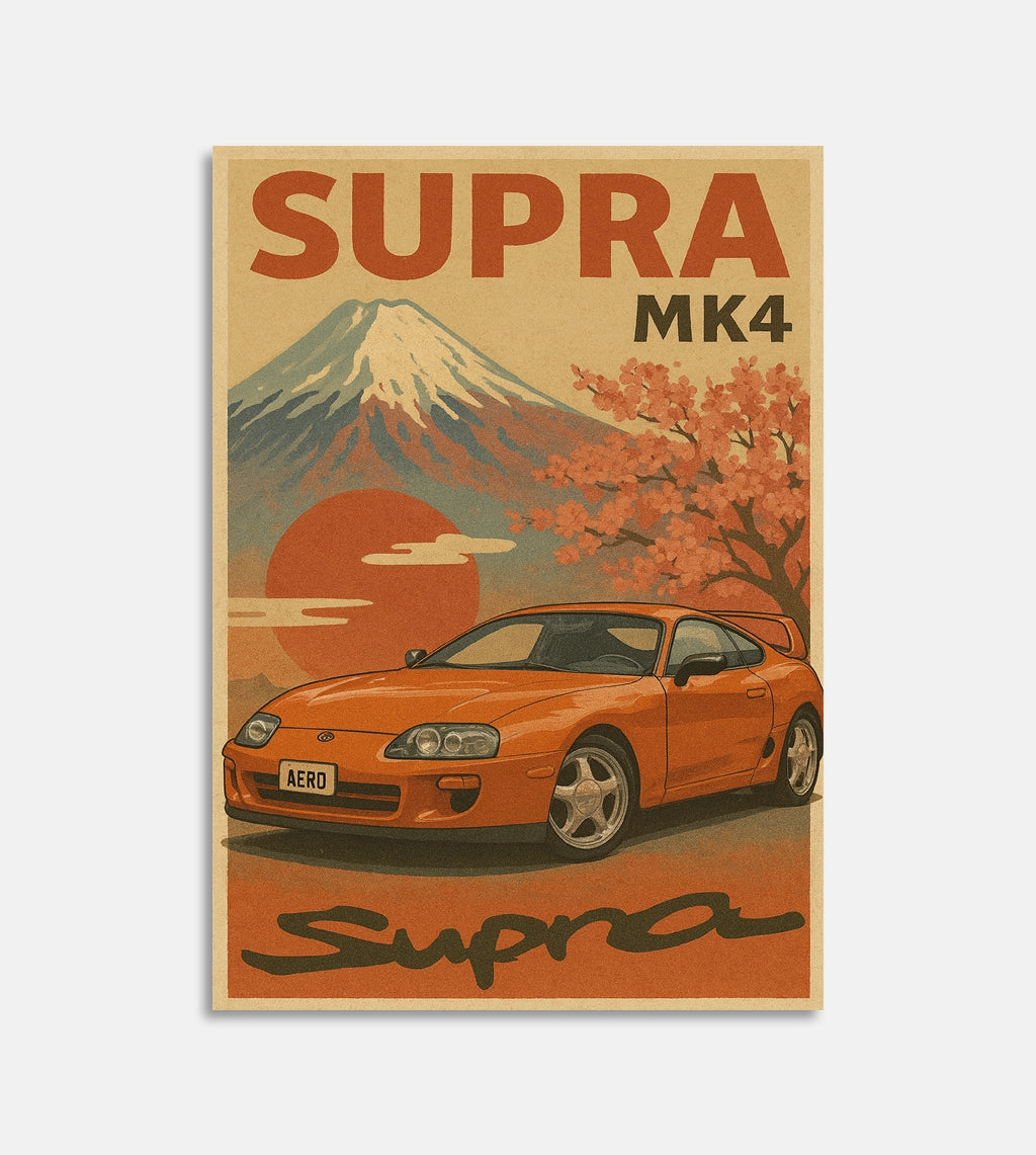 Plakat Toyota Supra JDM